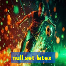 null set latex